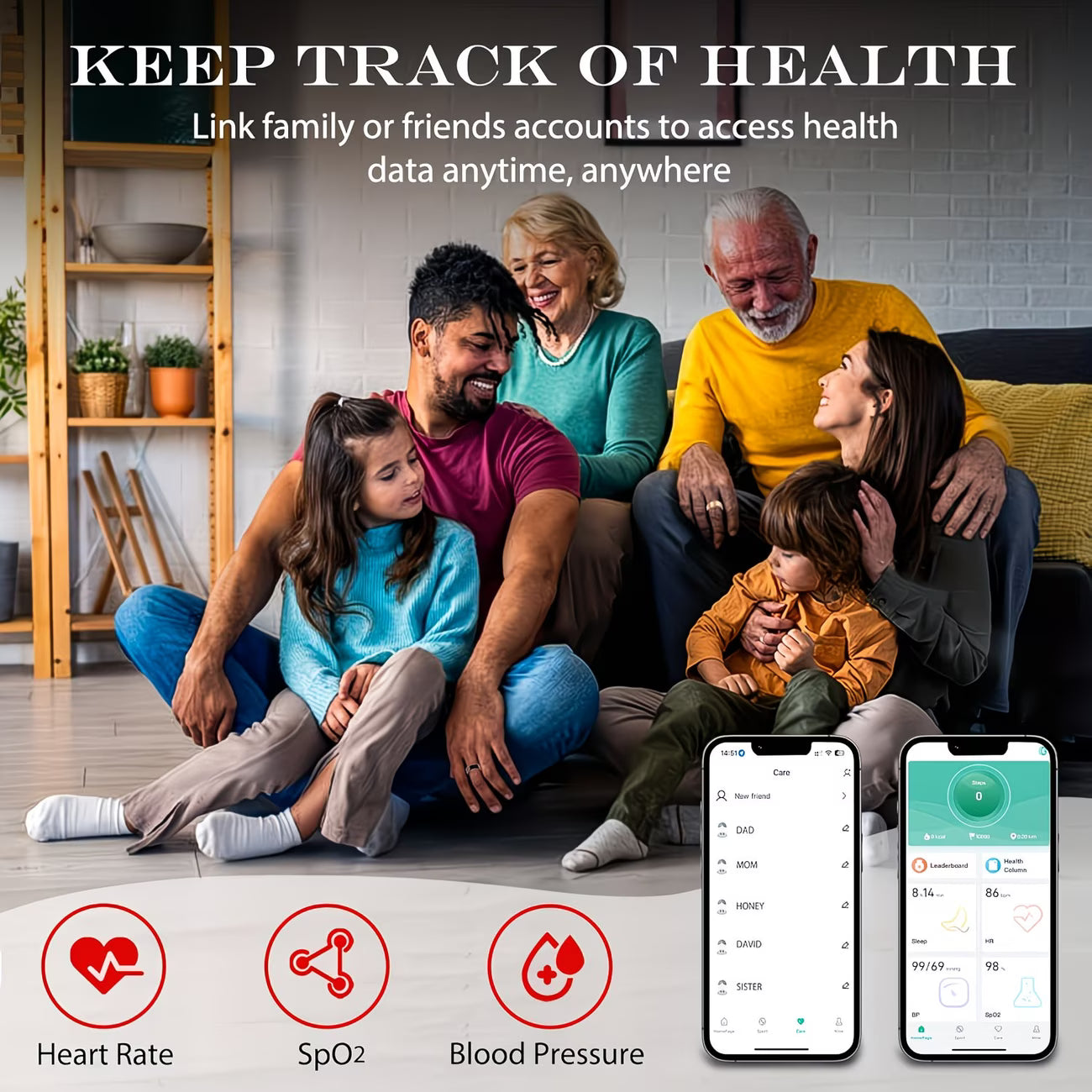 Smart Ring USA™  24/7 Health & Sleep Tracking Smart Ring Premium